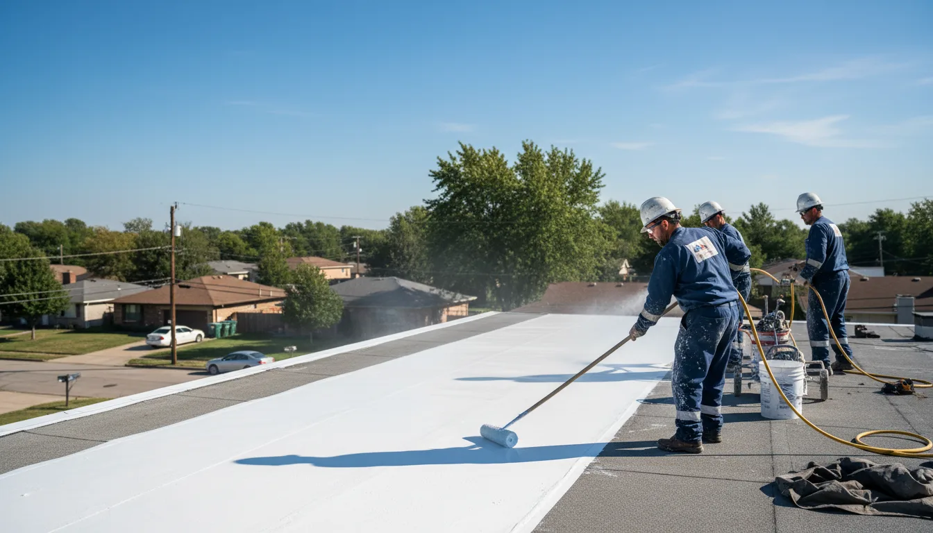 Commercial roof coating in Candor, NY near me